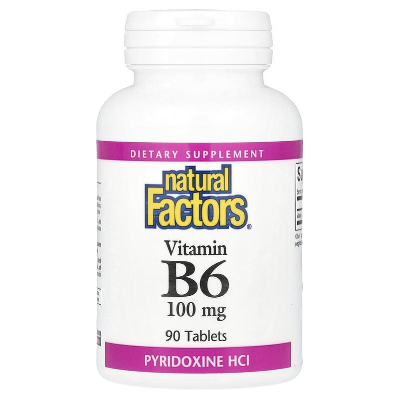 Vitamin B6, 100 Mg, 90 Tablets