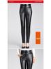 Mom's High-Waisted Leather Pants: Winter Plus Velvet Straight-Leg Style for Middle-Aged & Elderly Women