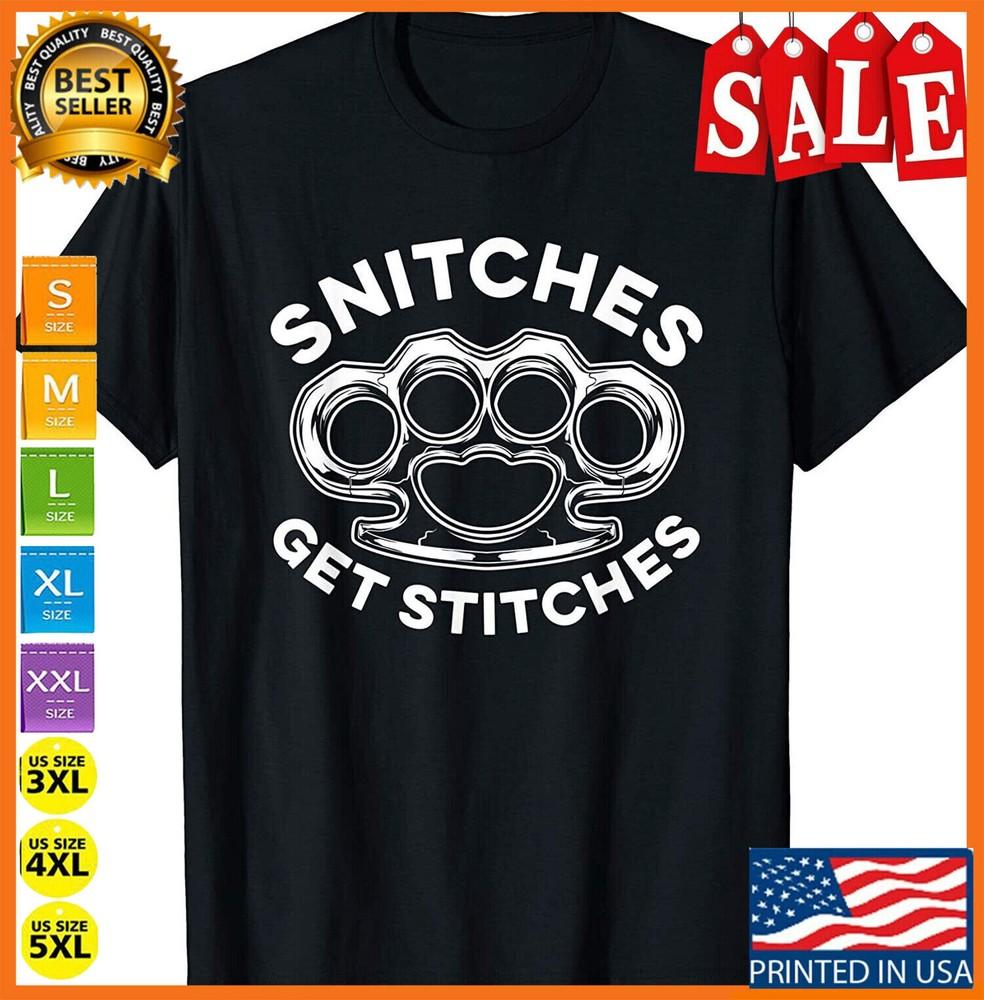 НОВАЯ ОГРАНИЧЕННАЯ Футболка  Snitches Get Stitches  S