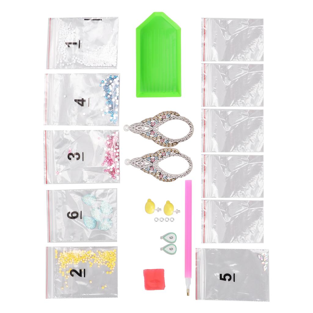Rhinestone Earrings Waterproof Healthy Harmless Uniform Texture Beautiful Exquisite Shiny Ear Studs