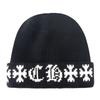 Thickened knitted hat, fashionable jacquard wool hat, small and versatile couple cold hat in autumn and winter