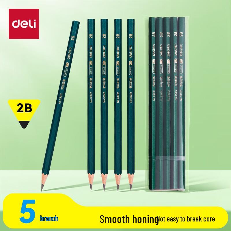 Deli Classic Green Hexagonal Pencils