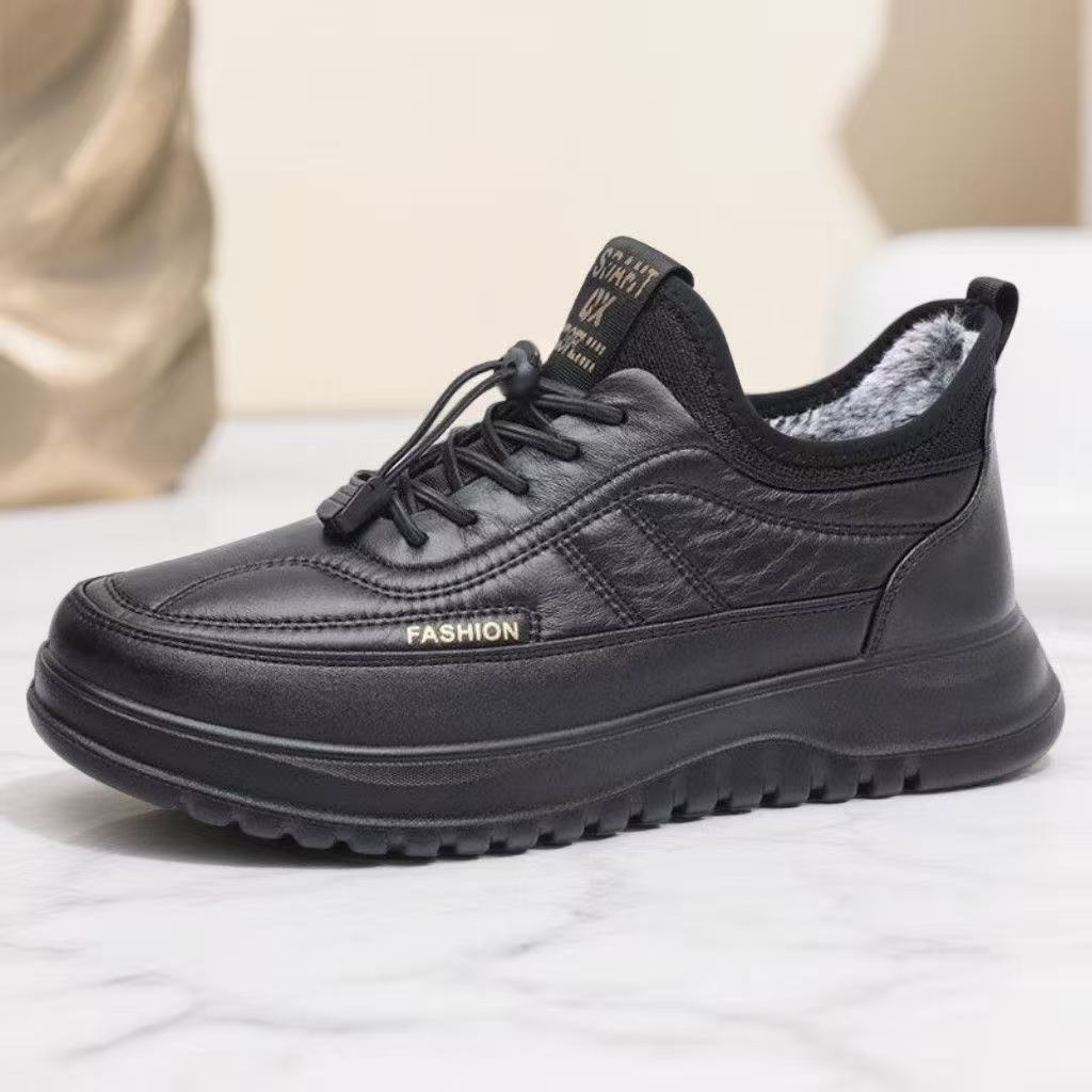 Winter high-top cotton shoes warm plush medium non-slip waterproof cotton boots warm shoes