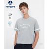 Camiseta de algodón para hombre con cuello redondo