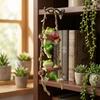 Frog on A Swing Ornament Compact Resin with Hemp Rope Hanging Decor Relaxing Garden Table Decorations for Indoor Outdoor