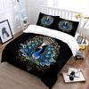 Peacock Design Decorative 3-Piece Set Soft Comfortable Duvet Cover Bedding Set Included 1*Duvet Cover & 2*Pillowcases, Gift