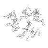 50pcs Fishing Hanging Lock Snap Swivel Barrel Snaps 9mm