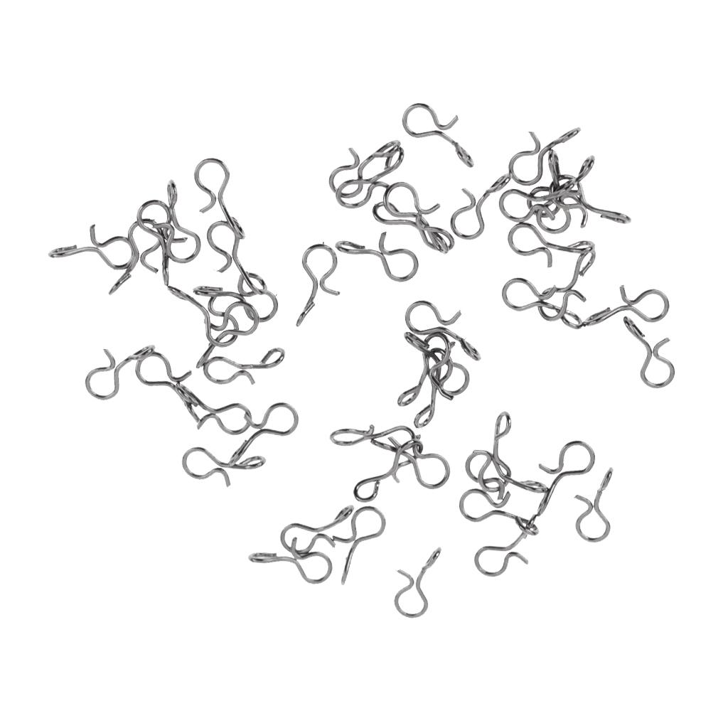 50pcs Fishing Hanging Lock Snap Swivel Barrel Snaps 9mm