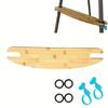 50cm Adjustable HighChair Foot Rest Natural Bamboo Wooden Toddler Chair Footrest  Baby High Chair
