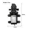 DC 12V Electric Water Pump High Pressure Diaphragm Self Priming Water Pump Sprayer Car Wash 100W