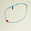 OURPIERRE RED BALL ROPE ANKLET