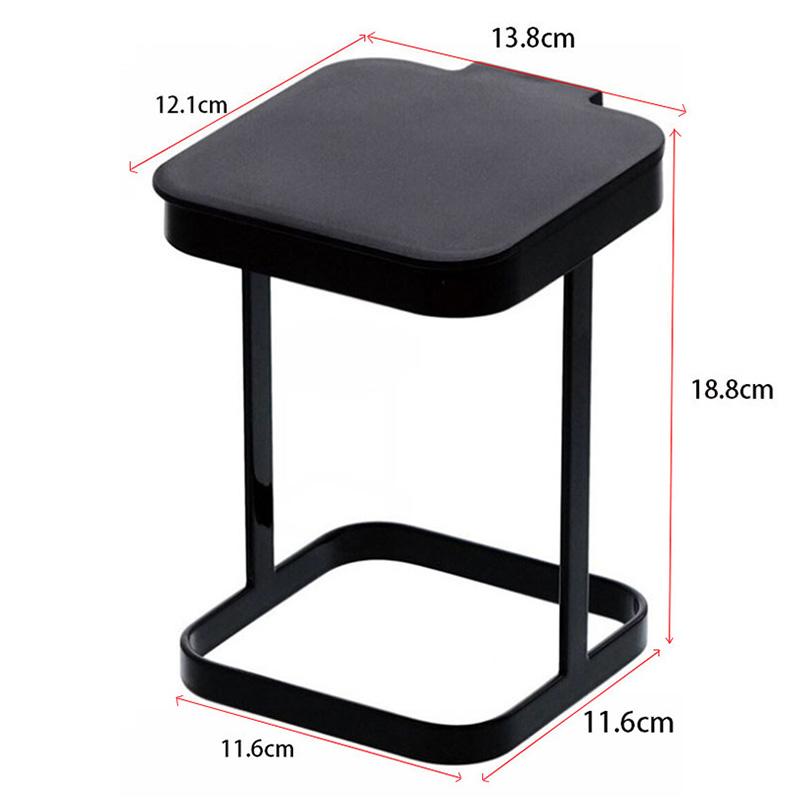 Flip Lid ABS+Metal Trash Bag Holder Kitchen Living Room Rubbish Bag Storage Rack