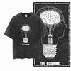 G Acid Washed Black Cotton Unisexs Streetwear COOLMIND  Graphic Tshirt   Big Size Cool Oneck Unisexs Tee Tshirt