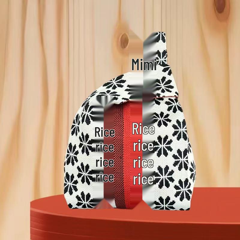 Festive Knit Souvenir Tote: Versatile Casual Handbag & Classic Storage Bag