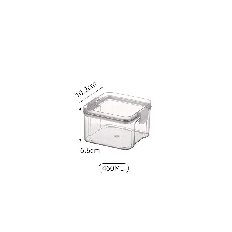 Five Grains Kitchen Airtight Square Spice Jar - Moisture-Proof Food Storage Container