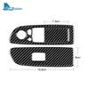 Für BMW 1er E81 E82 E87 E88 2008-2013 Echte Kohlefaser Aufkleber Auto Tür Elektrischer Fensterheber Schalter Rahmen Verkleidung Zubehör