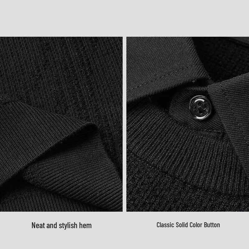 HLA Men's Faux Two-Piece Double-Collar Knit Sweater