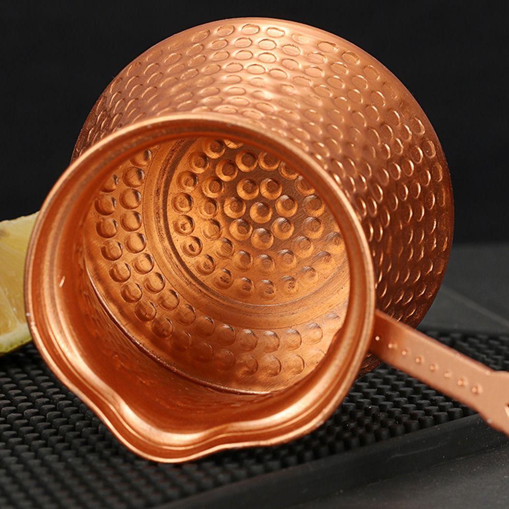 Durable Turkish Copper Coffee Pot Antique Copper Looking Butter Melter Coffee Maker  Chocolate