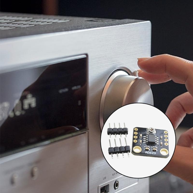 Adjustable Gains Electric Amplifiers Module Single Power Supply Accuracy Signal Amplification for Sensors Data Acquisition