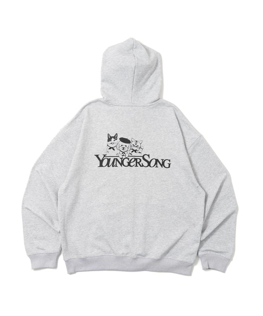 Beyond Closet [Beyond Closet X Younger Song] Zip-Up Hoodie Gray