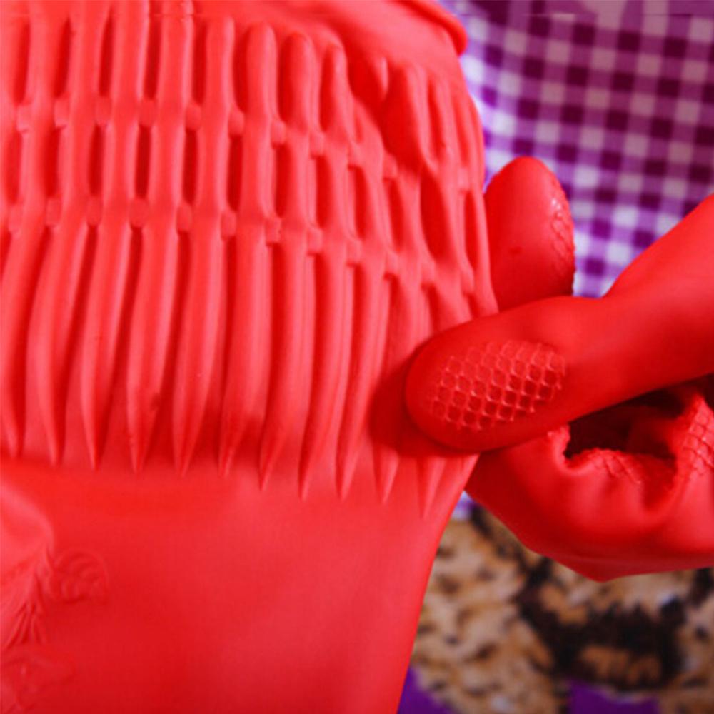 Rubber Tools Waterproof Washing Cleaning Latex Gloves Kitchen Household Gloves Long Sleeve