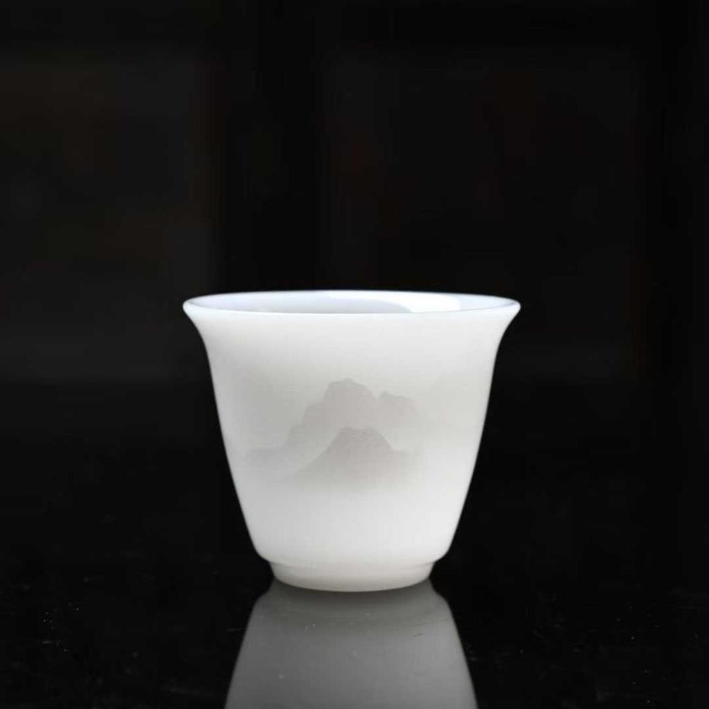 Light Luxury Kung Fu Teacup Small Cup Exquisite Jade Porcelain Ceramic Cup Tea Cup Source