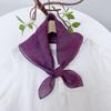 Clearance Welfare Retro Linen Square Scarf Literary And Versatile Women'S Summer Neck Protection Cotton And Linen Small Silk Scarf Scarf Printed Model