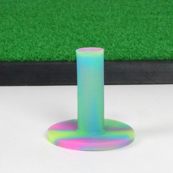 54/65/70MM Buntes Gummi-Golf-Tee T-Form Driving Range Indoor Outdoor Golf-Übungsballhalter Golf-Trainingshilfe Golf-Zubehör Golfer-Geschenke