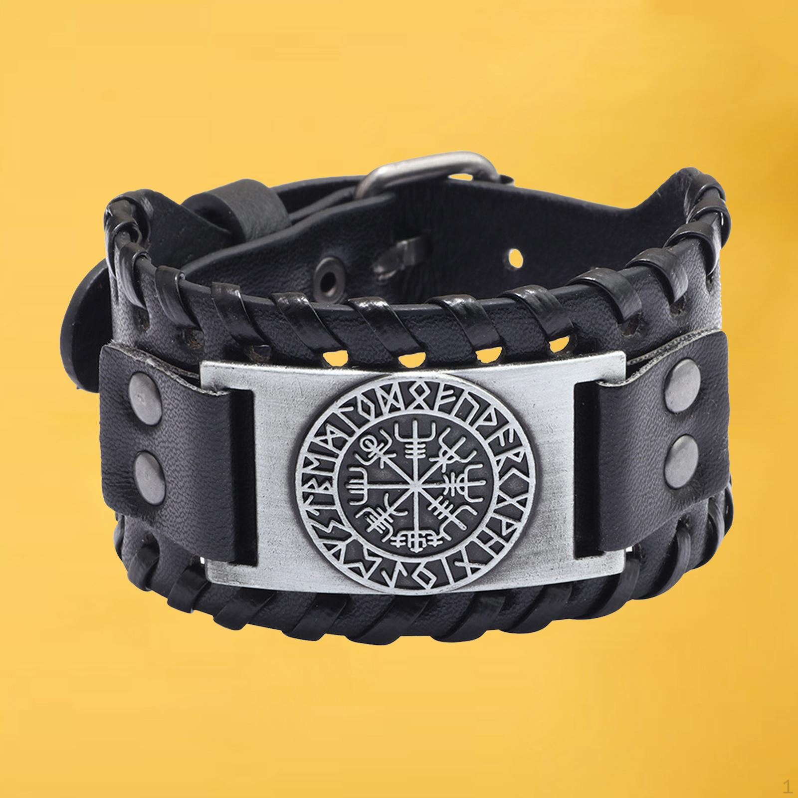 

Braided Rope Bracelet for Men - Strong and Rugged PU Leather Silver