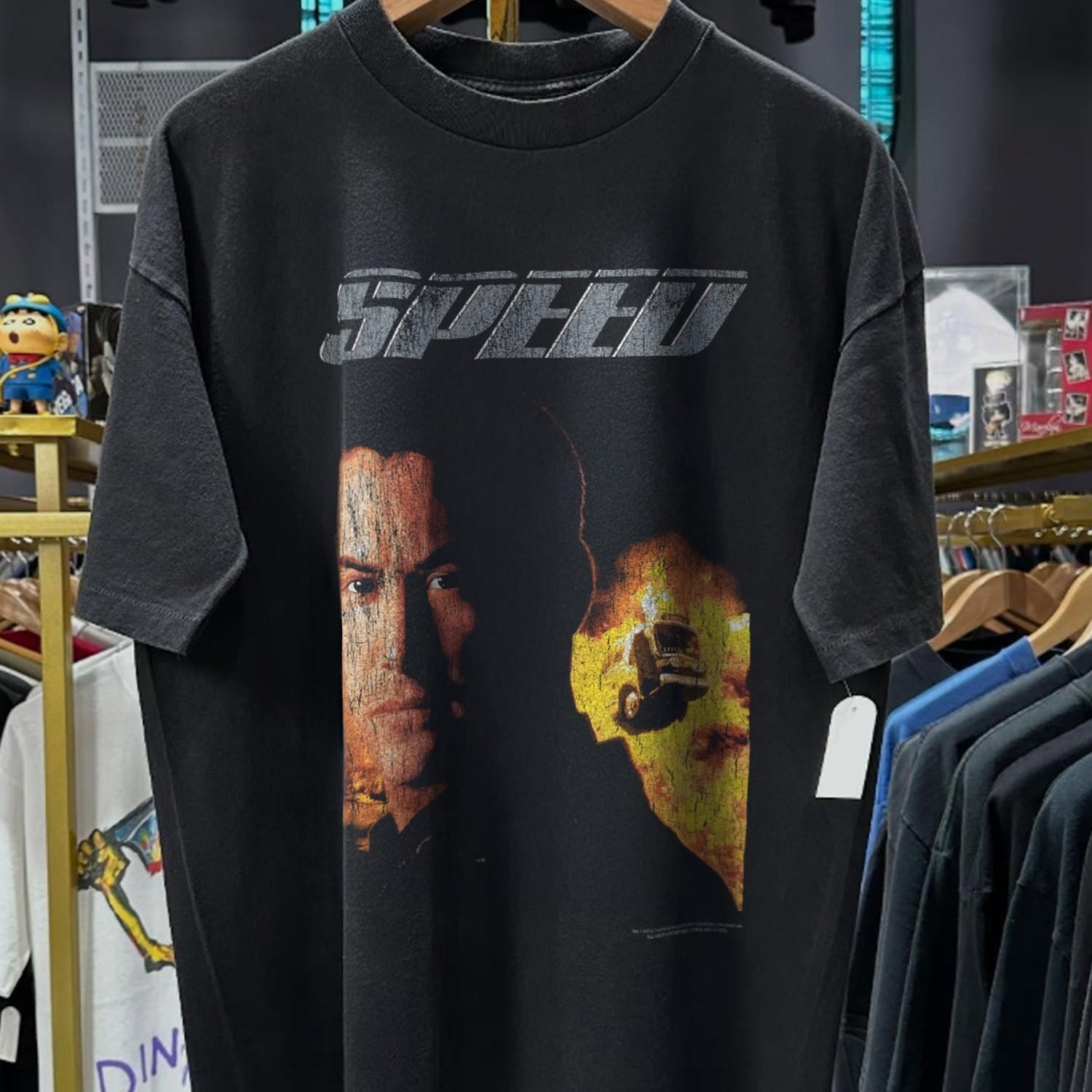 90s Speed Movie Promo T-Shirt Black XXL 4XL