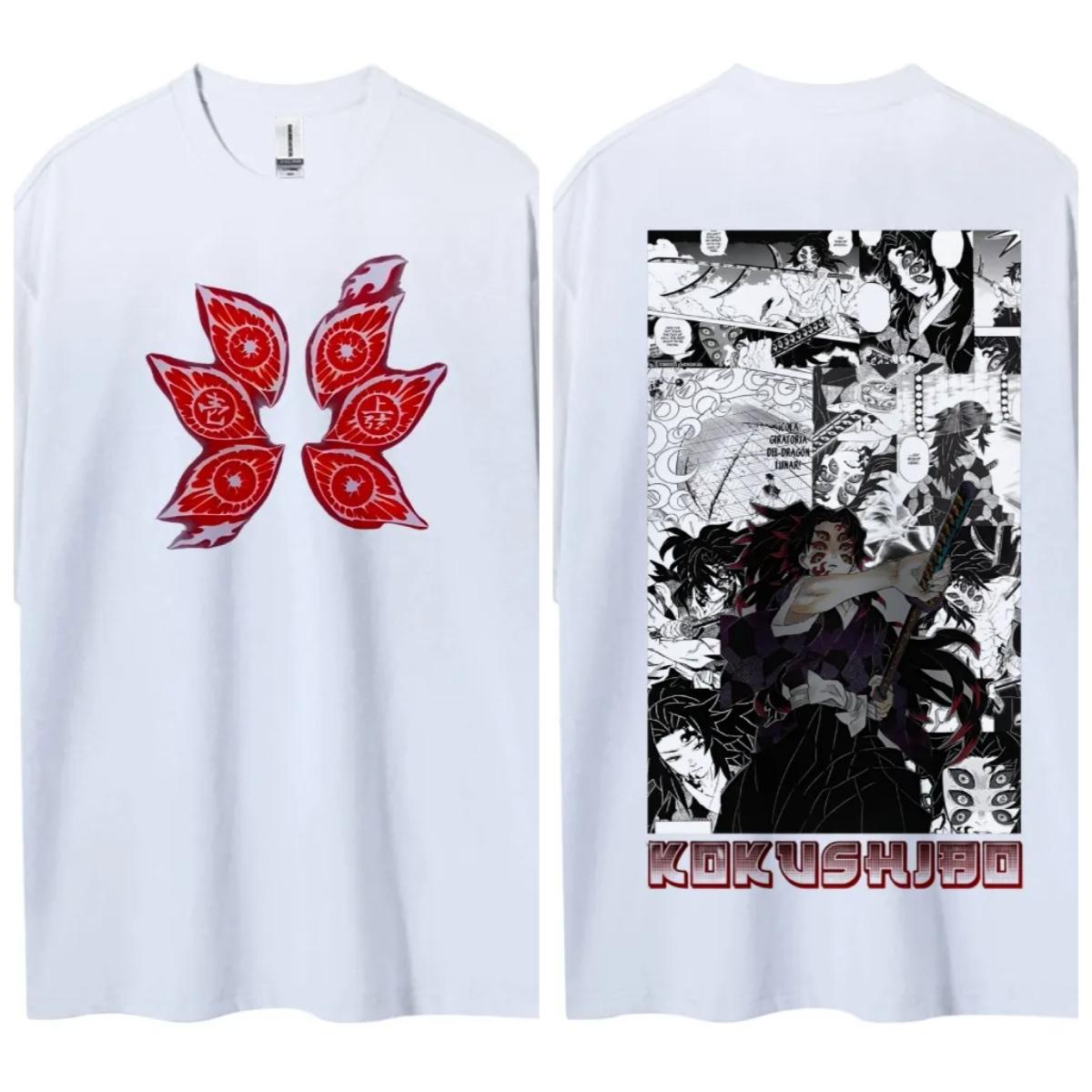Manga Storyboard Fan T-shirt for Kokushibo One of The Top Tier Characters in Blade of The Demon Slayer S