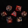 7PCS/Set Digital Acrylic Dice Double-Colors Mixed Color Dice Board Game Pearlescent Dice  Boardgame