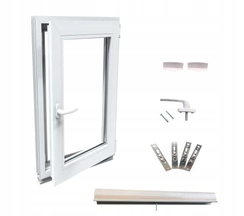 Fenster PVC Weiß 40x70 Rechts Neu 400x700 mm Dreh-Kipp Zweifachverglasung