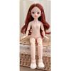 30cm Multi Contact Lenses Bjd Doll Toy Straight Curly Hair Articular Mobility