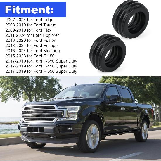 Automatic Transmission Oil Cooler Line Seals Compatible with Ford 2007-2024 5L7Z-7D285-A (Pack of 2)