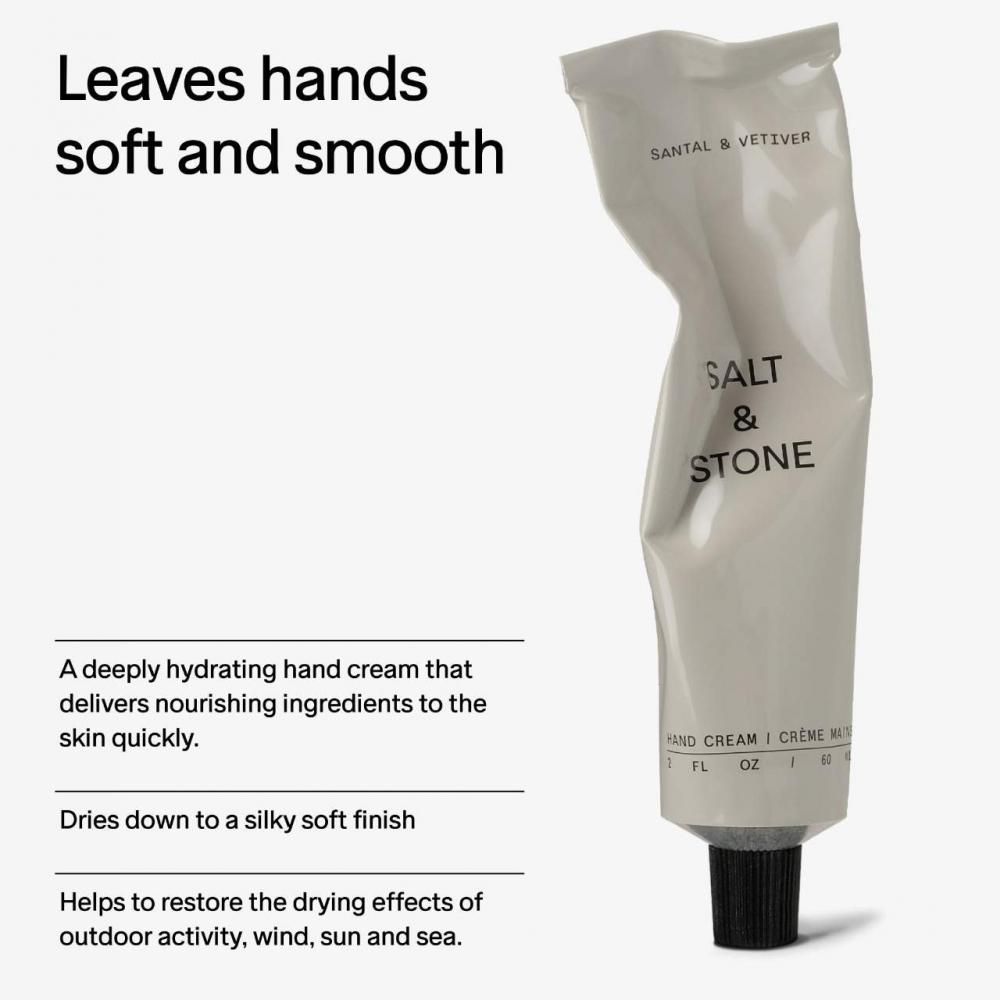 Salt   Stone Nourishing Hand Cream 2 Oz Santal   Vetiver