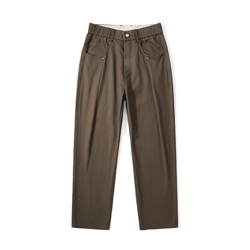 Lyocell Tencel pants men's straight loose large size trend versatile summer thin breathable casual trousers