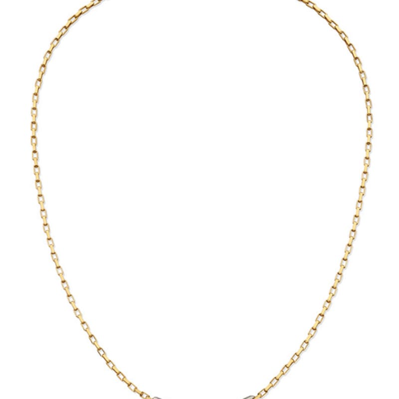 

BE/GINS [925 Silver]La Ligne Two Tone clip chain Necklace FREE
