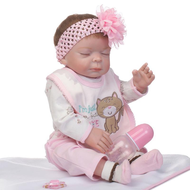 NPK Full Silicone Realistic Baby Doll - Cute Playhouse Toy Model 9031 50 cm