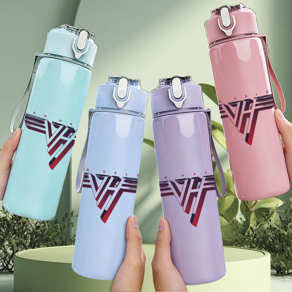 1PC Van Halen Rock Band Wing Logo Print 750ml Portable Sports Water Bottle Leakproof Gym Outdoor Travel Drink Cup