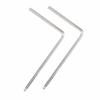 Durable Guitar Truss Rod Allen Wrench, 2 L-Shaped Wrenches for Martin Guitars, Adjusts Guitar Setup for Guitar Enthusiasts (Silver, 5mm Diameter)