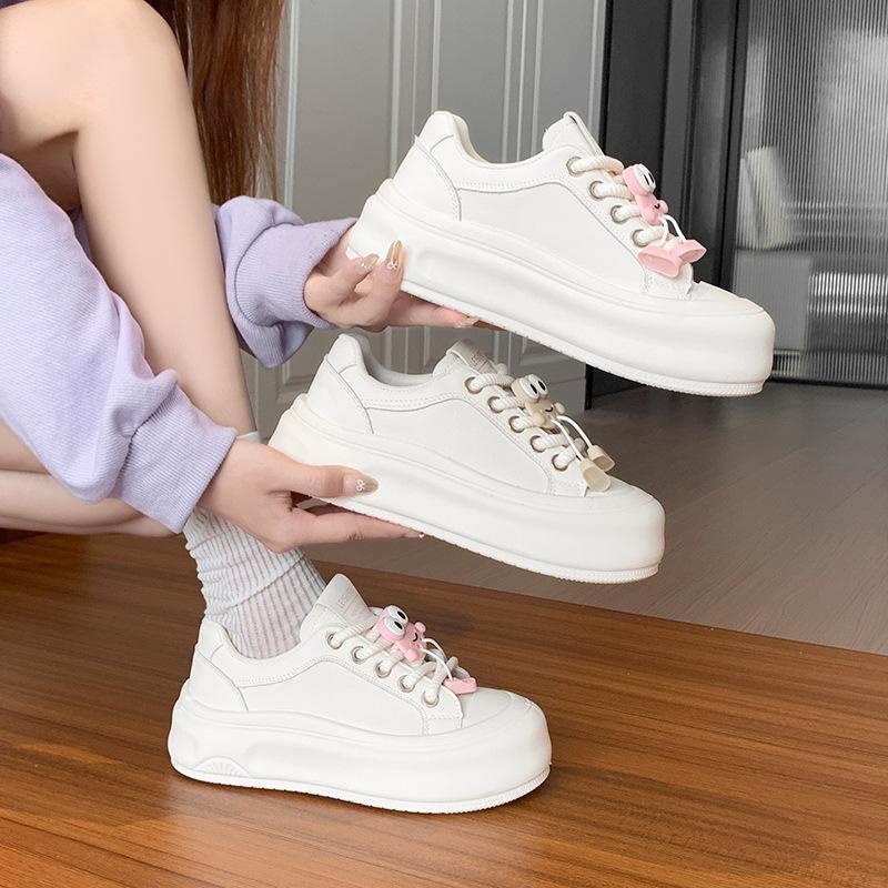 2025 little white shoes children's autumn new Korean version ins female students leisure sports versatile board shoes street shot MXD06