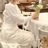 Cotton Linen Floral Sleeveless Apron With Ruffled Edge For Kitchen Cooking And Art Projects
