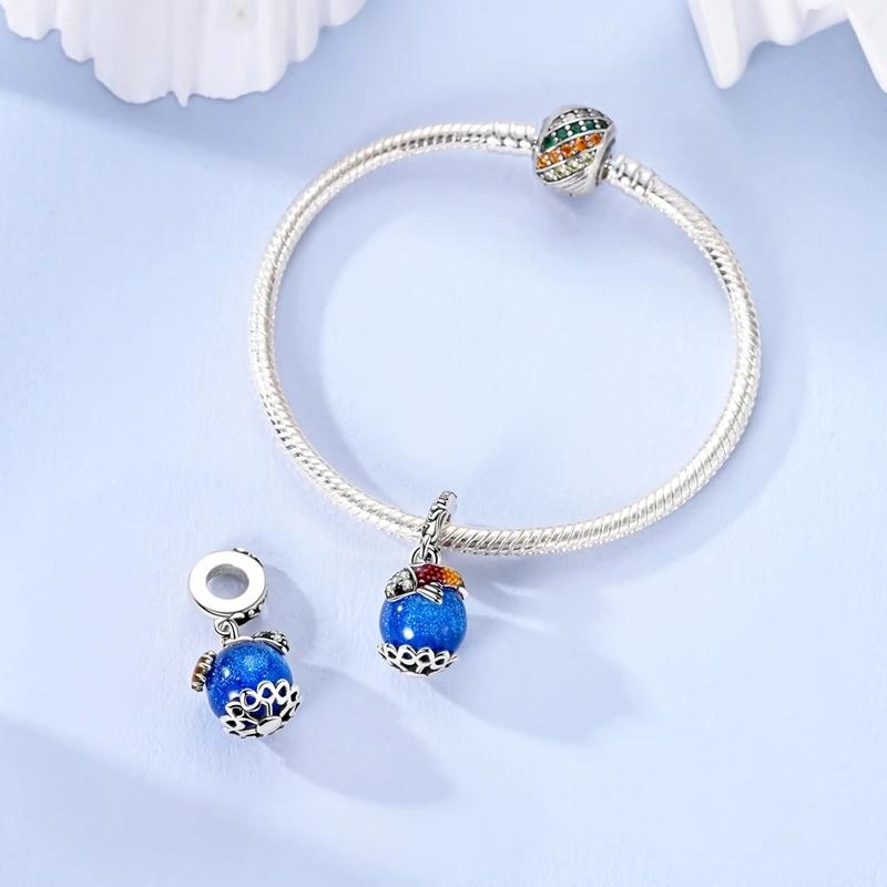 Pendentifs Originaux Charmscopper Bleu Poisson Rouge Chanceux Animaux S'adaptent aux Bracelets Charms Platabracelets Pour Femmes Bijoux Pour Femmes Fabrication DIY