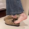 Women's baotou half-drag wearing new spring fishing thick-bottomed heightening cool slippers