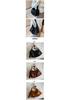 Bag Women's Niche Retro Texture Messenger Bag Wide Shoulder Strap Large Capacity Solid Color Casual Soft Collapsed Shoulder