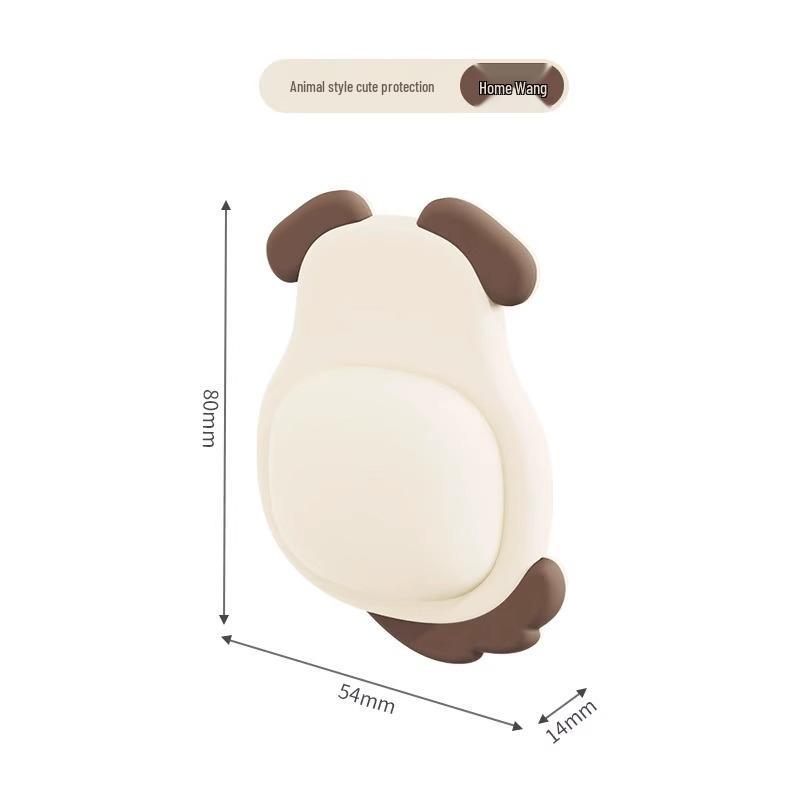 Silicone Cute Pet Door & Wall Bumper Sticker - Penguin & Panda Design