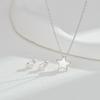 Yinshiqi S925 Sterling Silver Mini Star Pendant Necklace for Women