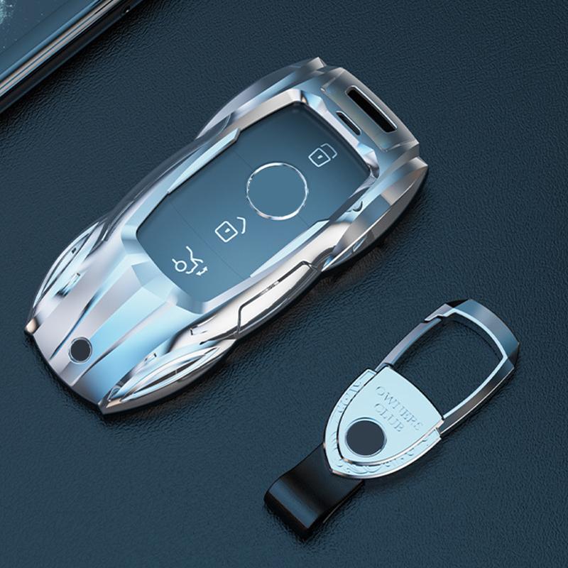 Zinc Alloy Car Remote Key Case Cover Shell for Mercedes Benz A C E G S Class GLA GLC CLE W124 W176 W223 W206 S350L S400L S450L