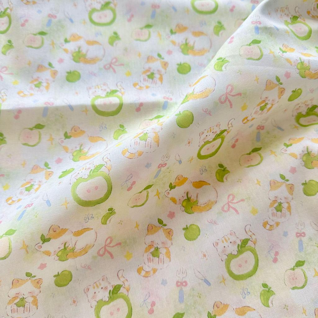 100% Cotton Digital Print Fabric: Cartoon, Animal, Butterfly & Floral Designs for Women's, Children's, Family & Home Wear DIY.